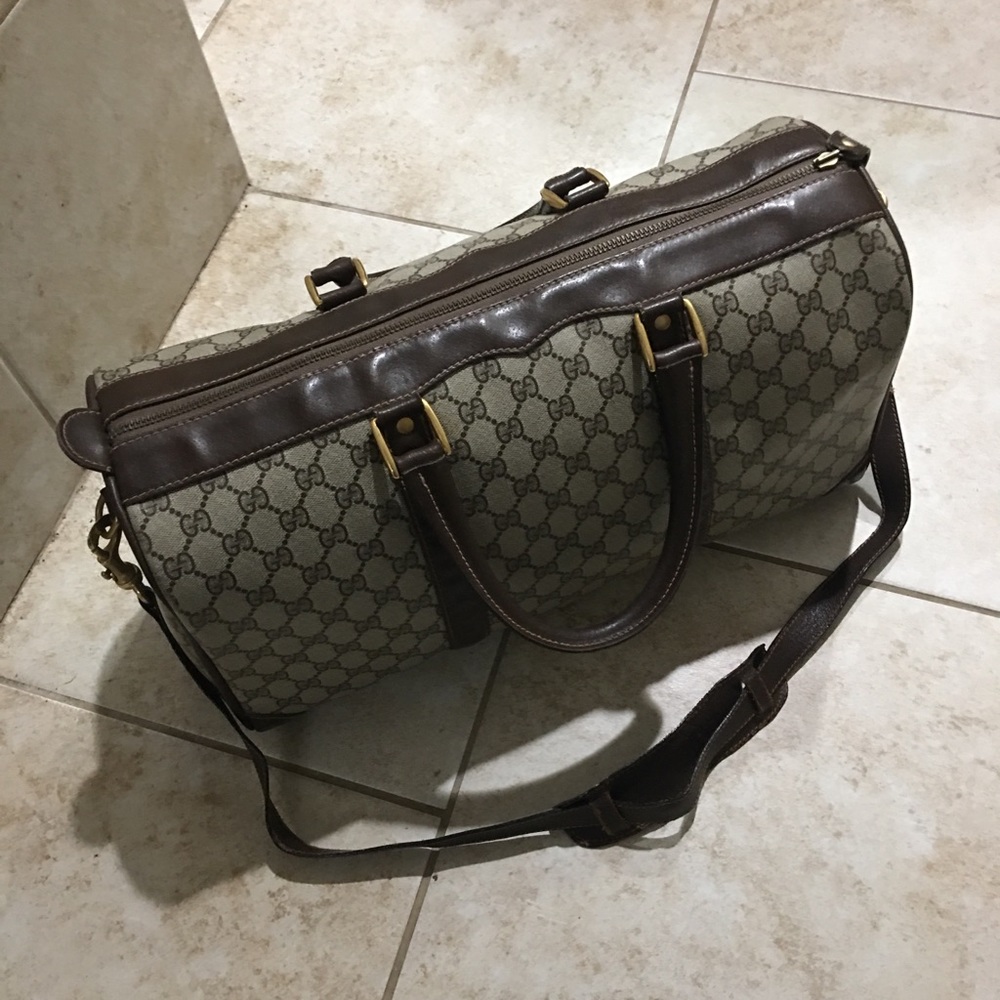 Rare Vintage Authentic Gucci Duffle Bag